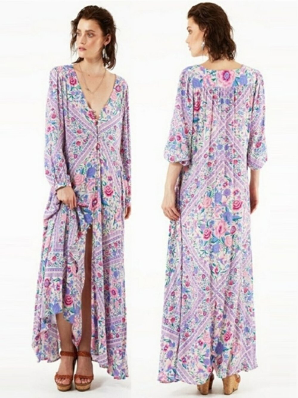 Spell & the Gypsy Babushka Lavender MaryKate Dress XS b